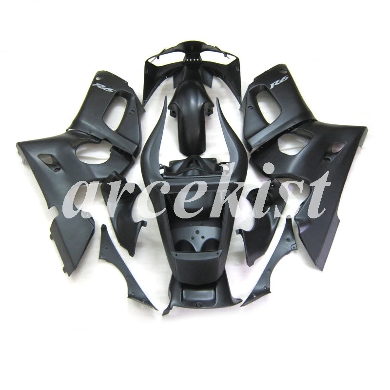 Новые ABS Обтекатели наборы подходят для Yamaha YZF R6 1998 1999 2000 2001 2002 Обтекатель Набор R6 98 99 00 01 02 пользовательские черные матовые горячие продажи