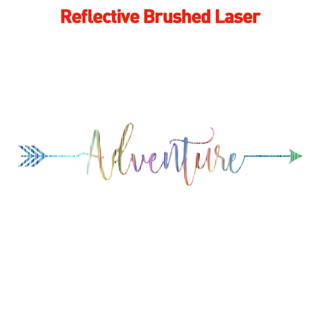 Fashion 126X28cm Adventure Frase Carbon Sticker Car Both Body Arrow Quote Stickers Decal Car Wrap Vinyl Film Car Accessories ReflecBrush