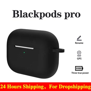 

Black pro wireless bluetooth earphones with QI charging Pressure sensor earbuds Rename/GPS function PK i100000 Blackpods MX pro
