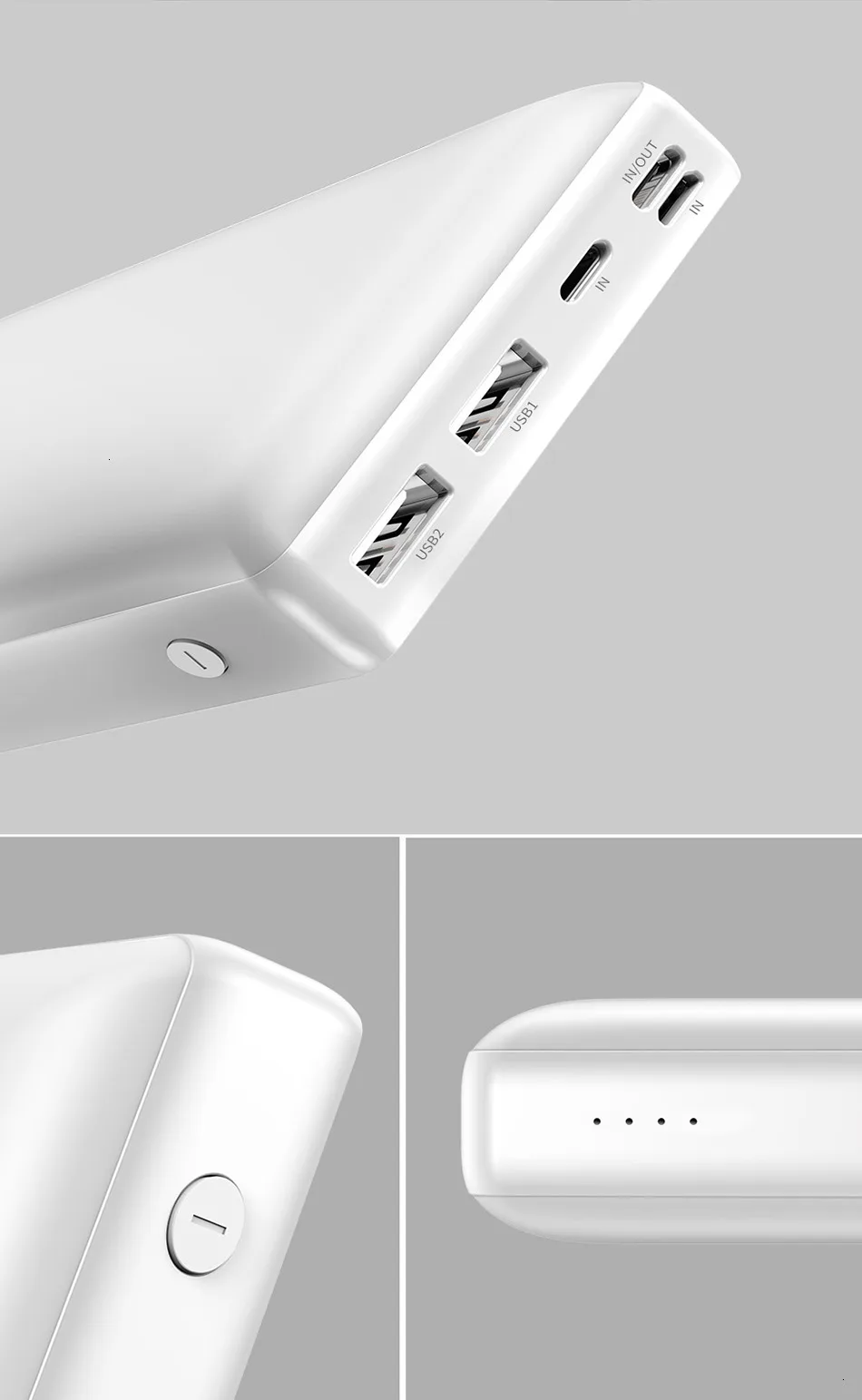 Baseus, 30000 мА/ч, внешний аккумулятор для samsung S10, S9, Xiaomi Mi, 9, 30000 мА/ч, внешний аккумулятор USB C, портативное зарядное устройство, повербанк