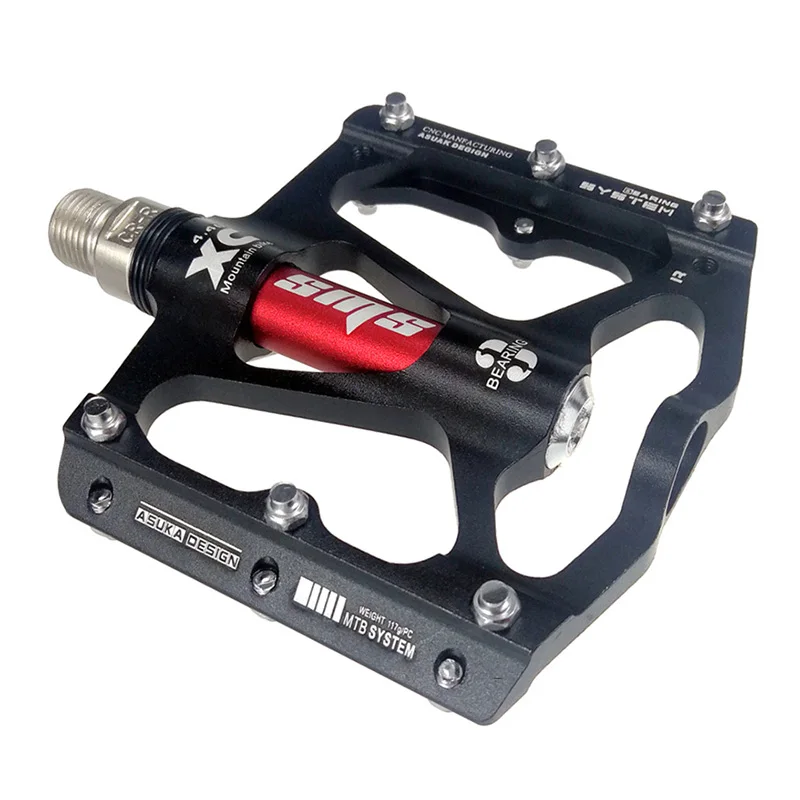 

2Pcs MTB Bicycle Pedals Aluminum Alloy CNC 3 Bearings Anti-slip Spikes Outdoor Cycling Accessories Mountain Bike Pedal Devices