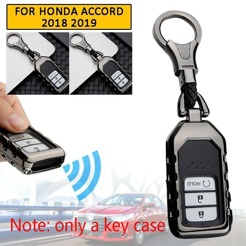 Для Honda Accord автомобильный чехол для ключей держатель защитного кожуха черный только чехол для ключей