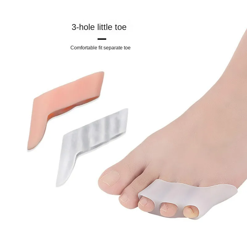 

1 pair Toe Silicone Corrector Spacer Separator Straightener Spreader Covering Bunion Flexible Touch Comfort Washable Dropship