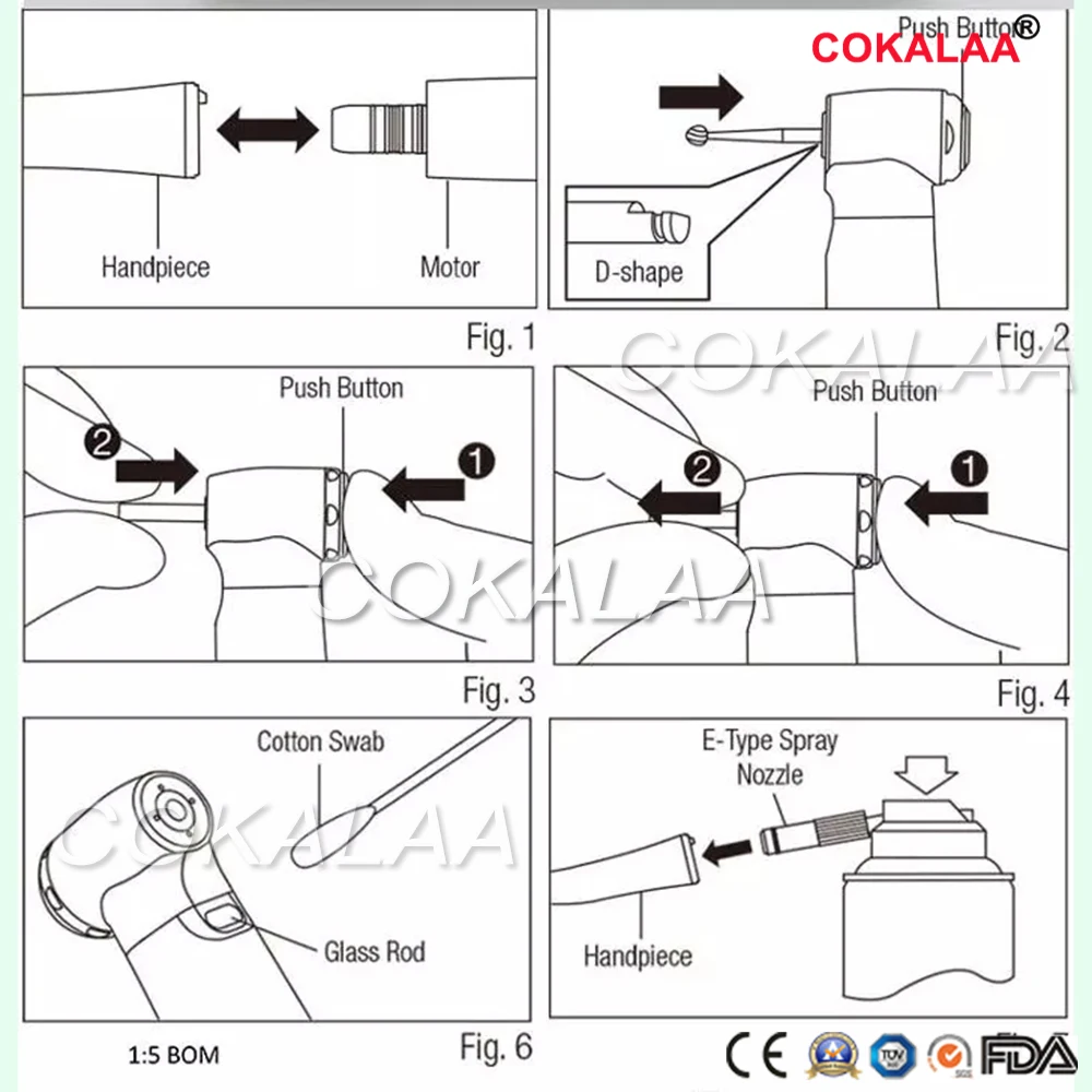 NSK Ti-MAX стоматологический наконечник Contra Angel X25/X205/X65 набор cokalaa стоматологический внутренний водный путь медленные наконечники