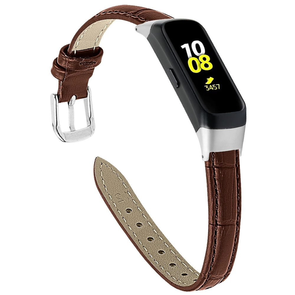 Кожаный ремешок для часов для samsung Galaxy Fit SM-R370 Смарт-часы браслет на запястье модный сменный ремешок Correa