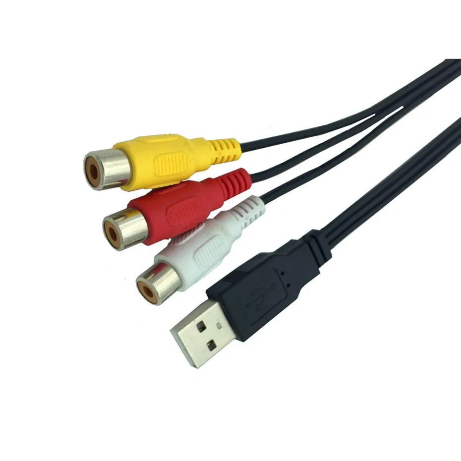 USB-RCA ̺, USB -3RCA RGB  AV  ̺  ̺, ׷   ̺, ڷ  ̾