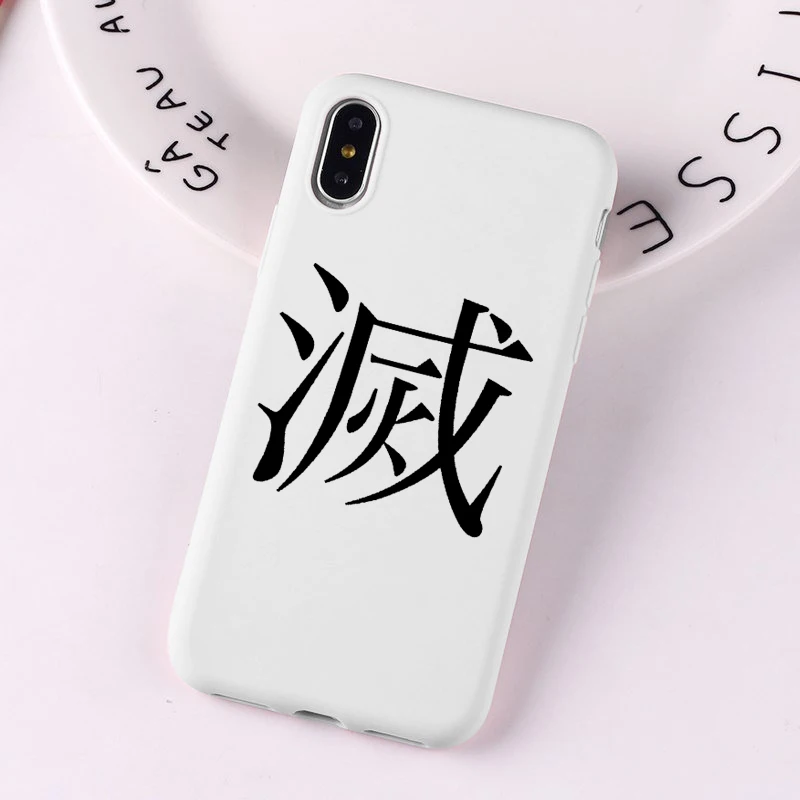 Чехол для телефона Kamado Nezuko Kimetsu no Yaiba Demon Slayer для iPhone 6 7 8 Plus X XS 11 Pro MAX XR Japan Anime - Цвет: --- W