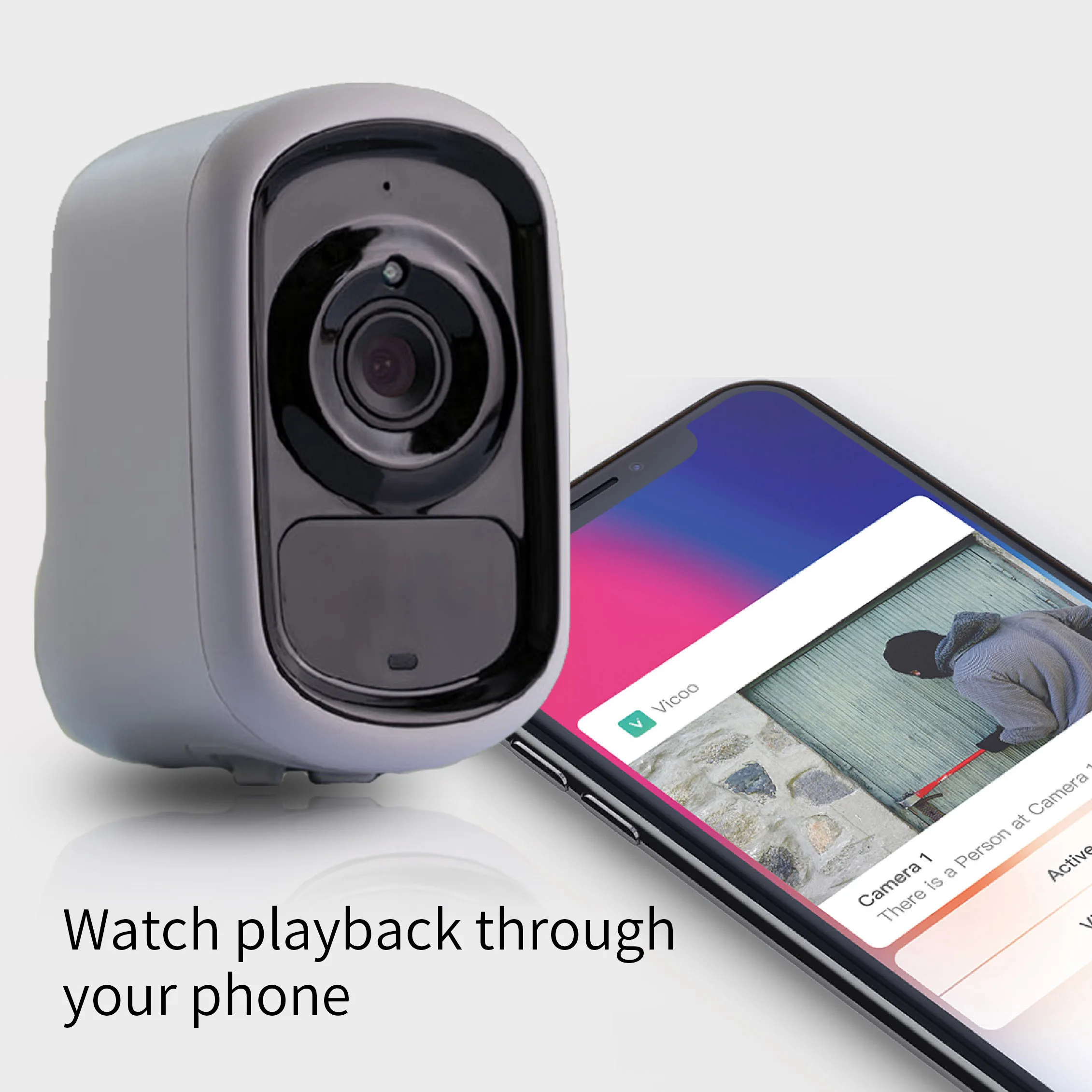1080P Battery Security WiFi Camera Cloud Outdoor Motion Detection IP65 Waterproof Night Vision surv