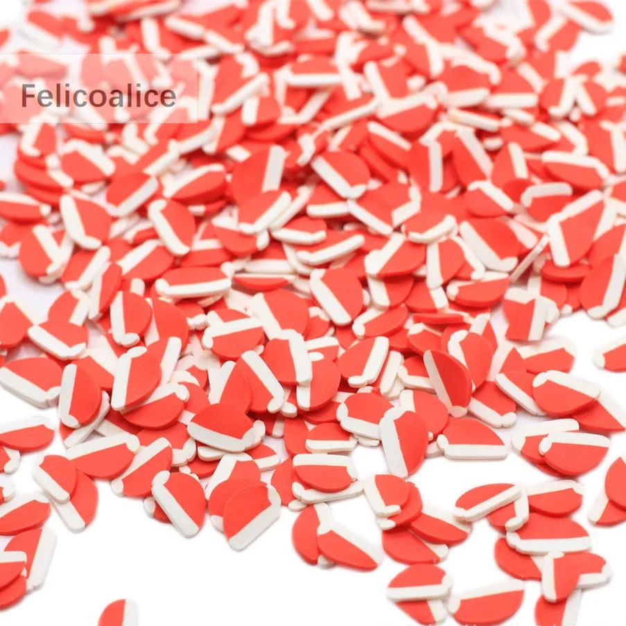 

20g Polymer Clay Slice Sprinkles For Slimes Filling HandCraft Phone Shell DIY Christmas Hat Halloween Decoration