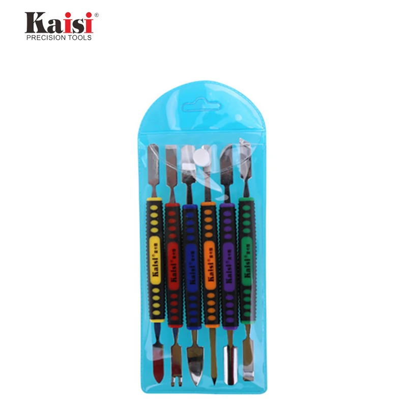 

Kaisi 6Pcs Dual Ends Metal Spudger Set for iPhone iPad Tablet Mobile Phone Prying Opening Repair Tool Kit Hand Tool Sets