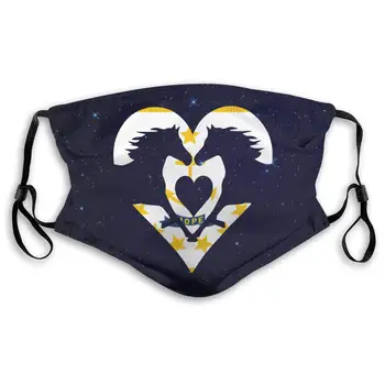

Horse Heart Flag of Rhode Island Mouth Cover Mask with PM2.5 Filters 5 Layers of Protection for Men Women Black