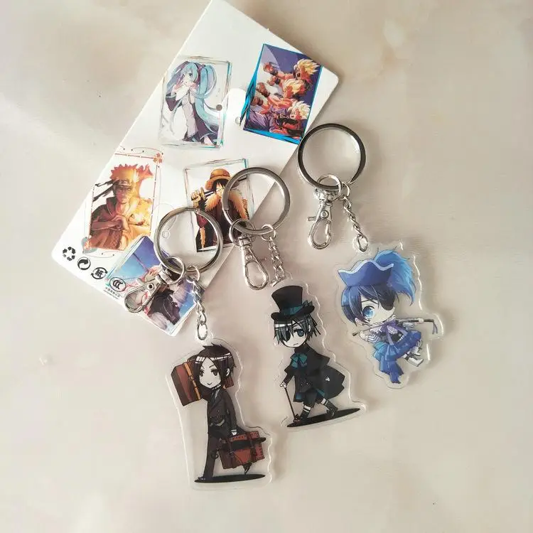 Kuroshitsuji Black Butler anime Acrylic keychain Pendant Keyring ...