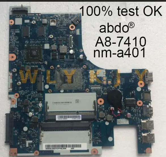 Для Lenovo g51-35 bmwq3/bmwq4 nm-a401 материнская плата для ноутбука ПК a8-7410 2G Дискретная