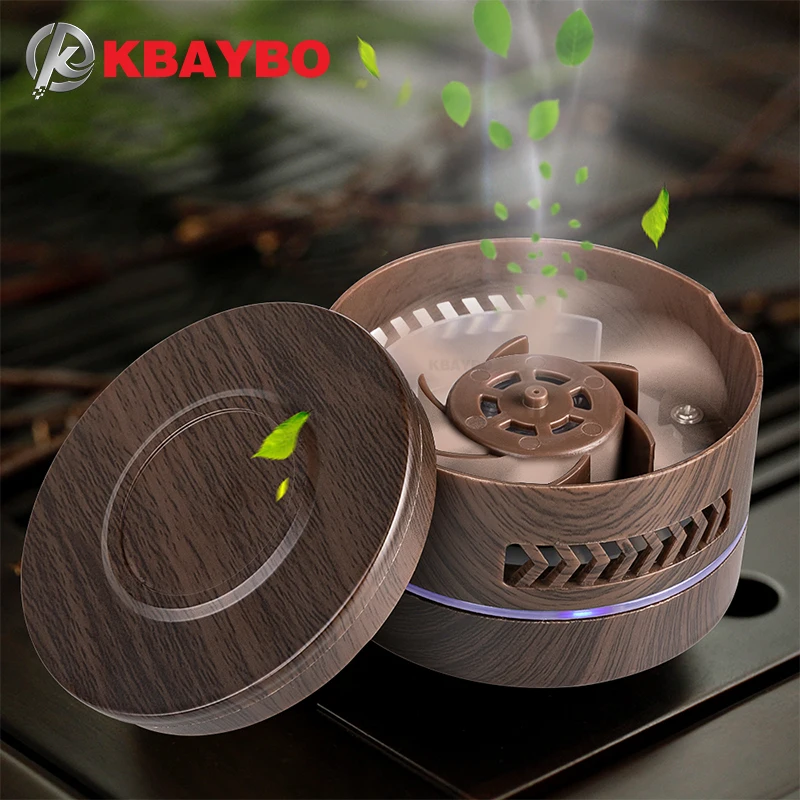  KBAYBO Mini aroma diffuser Aromatherapy Upgraded Air Purifier wood Car Aroma Diffuser Essential Oil