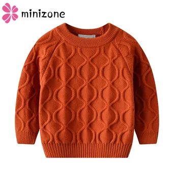 

Autumn Winter Baby Girls Sweater Soft Cotton Kids Knitted Pullover Candy Solid Color Boys Ribbed Sweater Baby Tops Pullover Kids