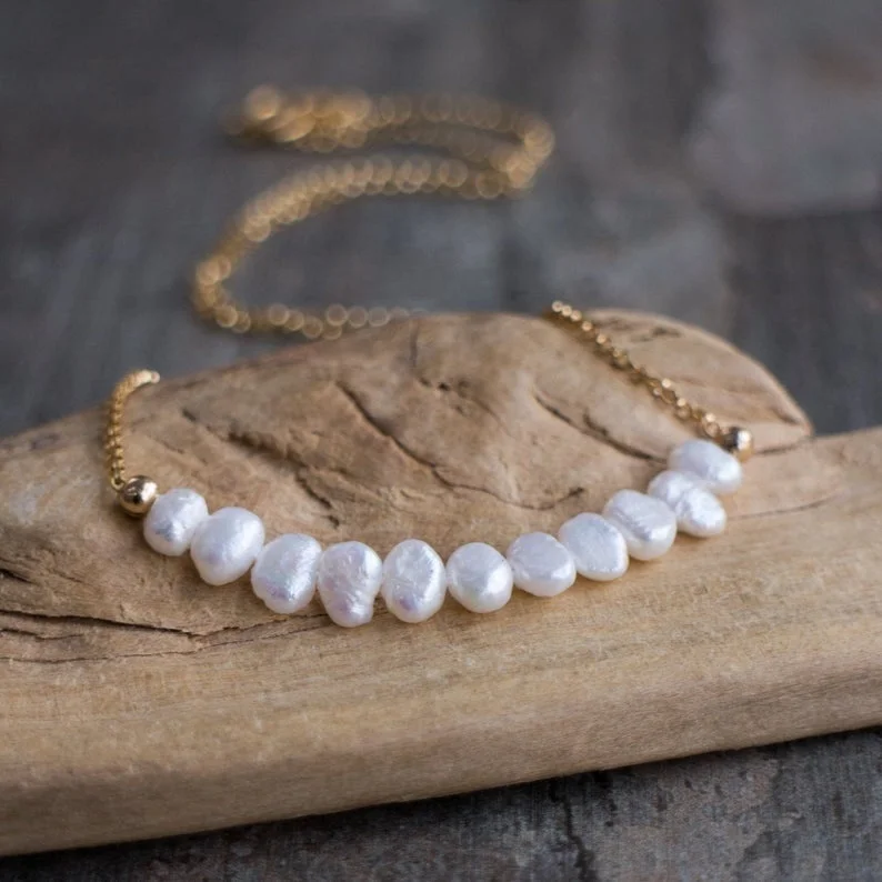 Keshi Pearl Necklace Baroque Freshwater | Украшения и аксессуары