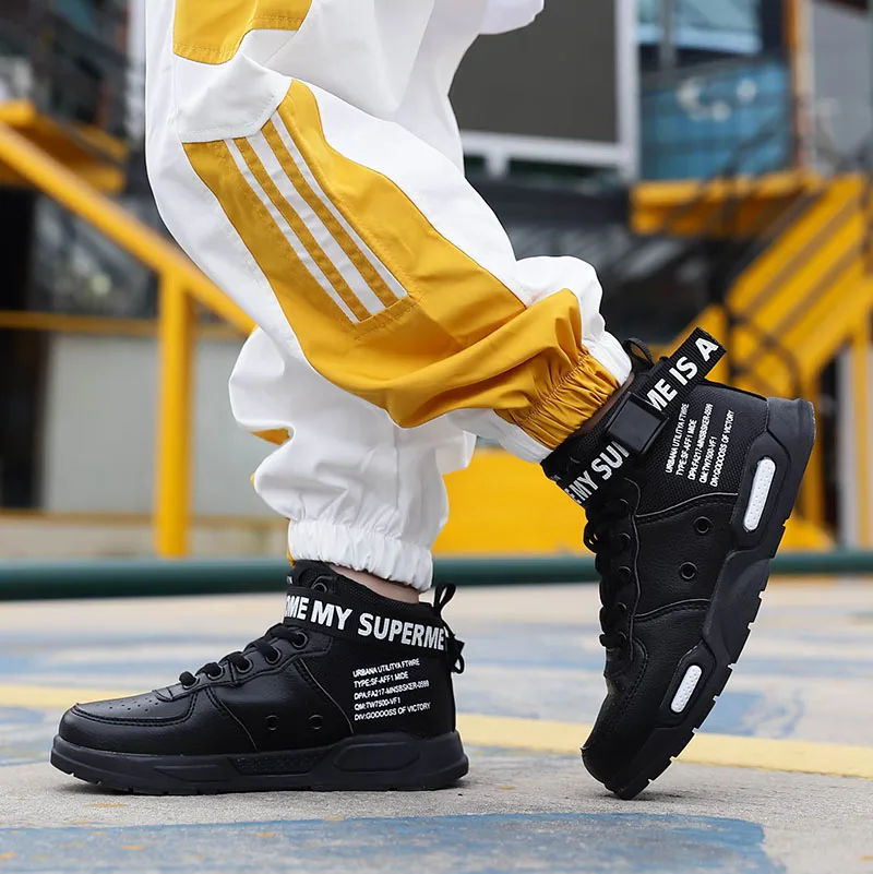 Kids Jordan Shoes Fashion Boys Men Basketball Shoes High Top Basketball Sneakers Boys Lighweight Sport Shoes KidsTraining Shoes