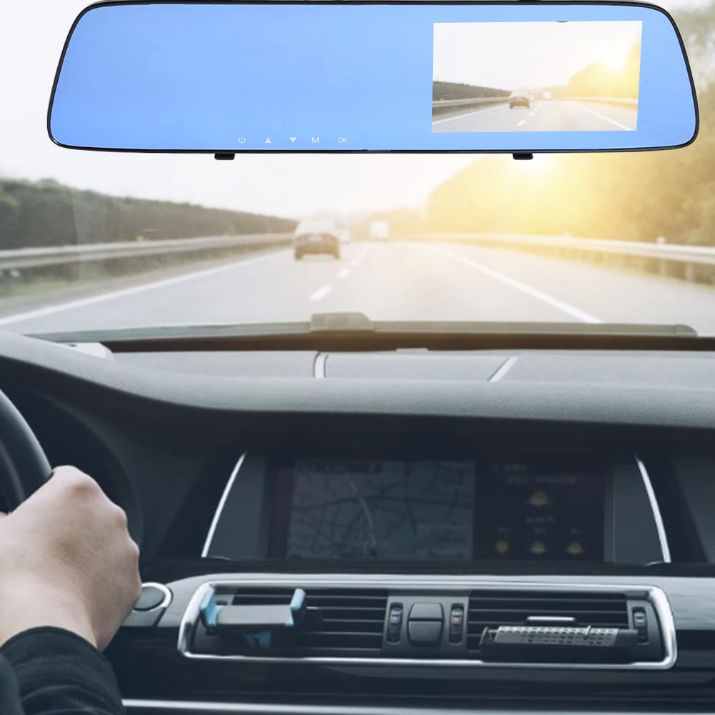 Hohe Qualität Auto Fahren Recorder 1080P Dashboard Kamera Mit 45 Inch HD Bildschirm Für Loop-aufnah