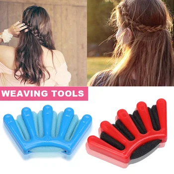 

Hot sa Sponge Hair Braider Twist Styling Braid Tool Women Girls Hair Twist Braiding Holder French Style Hair Accessories
