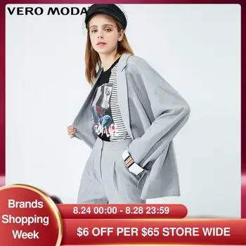 

Vero Moda Women's Drop Shoulder One Button Suit Jacket Blazer | 319308578