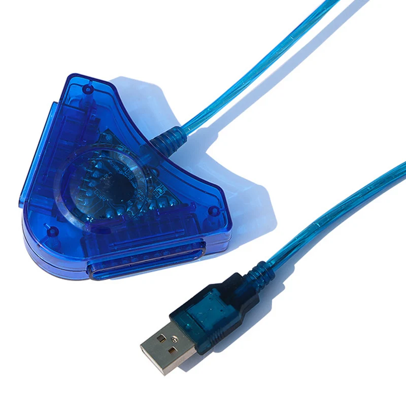 Переходник для геймпада USB-конвертер двух игровых приставок PS2 ПК CD драйверов