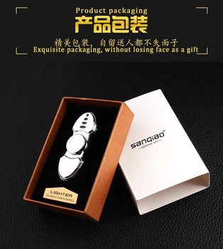 

Fingertip rotating top cigarette lighter Marquee decompression artifact Windproof creative USB lighter electronics