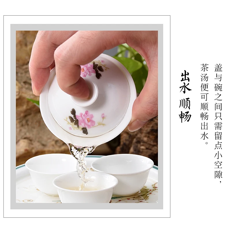WHYOU-Mini Tea Tureen Cup of Tea, Chinese Style, High Quality Tableware, Tea Set, Kung Fu Accessories, 80ml