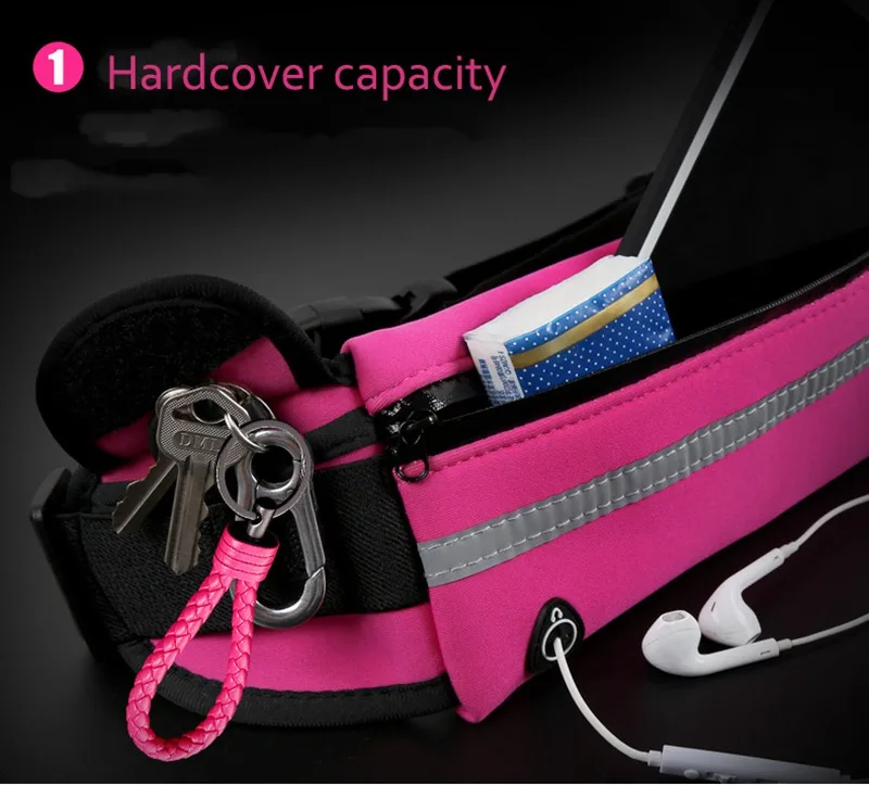 New Outdoor Running Waist Bag Waterproof Mobile Phone Holder Jogging Belt Belly Bag Women Gym Fitness Bag Lady Sport Accessories (19)
