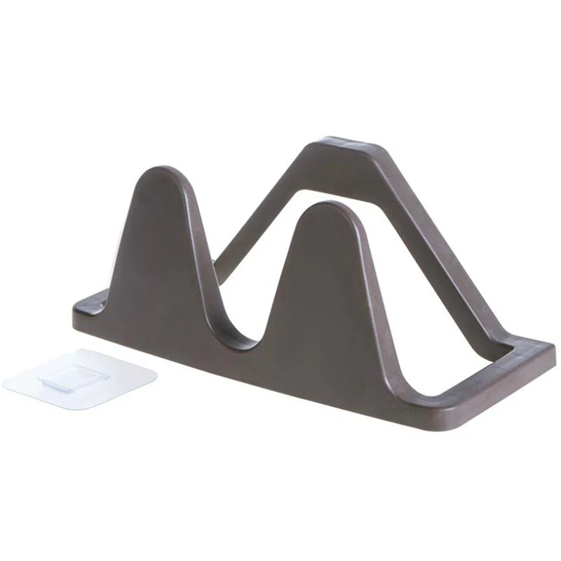 brown Paste Shoe Rack Bathroom Wall Hanging Wall Slippers Shelf Home Stereo Space Shoe Storage Rack Shoe Storage Shelf Slippers - Цвет: brown