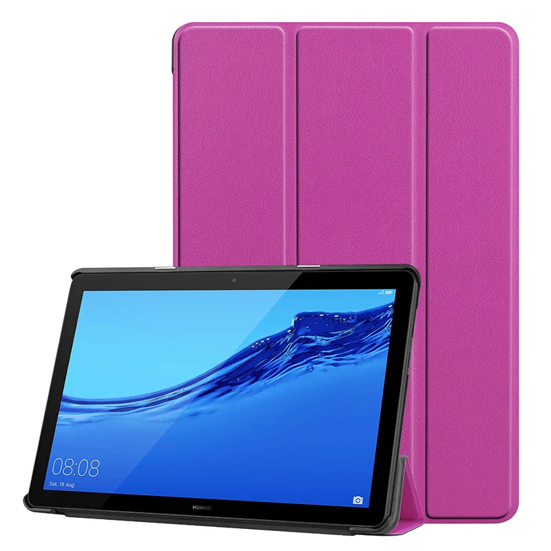 Ультратонкий чехол для huawei Mediapad T5 10 AGS2-W09/L09/L03/W19 10," чехол для huawei Mediapad T5 10 Tablet Case - Цвет: Purple