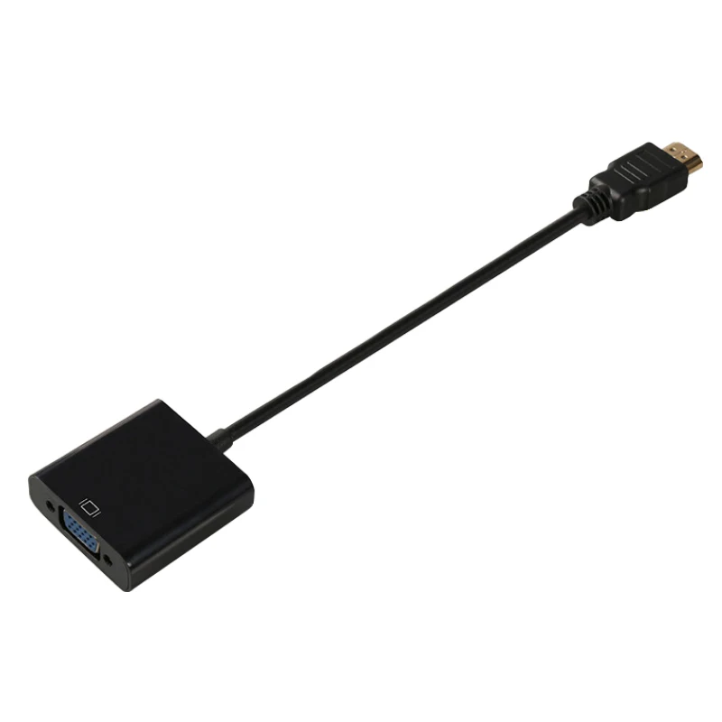 Высококачественный адаптер hdmi-vga штекер в конвертер с разъемом адаптер 1080P HD цифровой аналоговый видео аудио для ПК ноутбука планшета