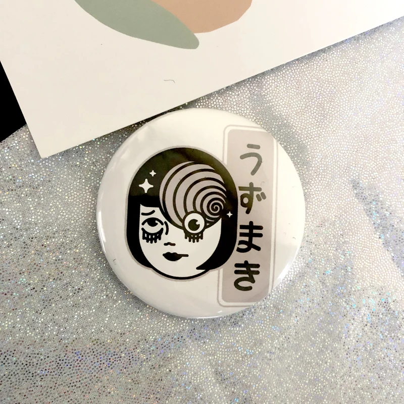 Ужасный Пикассо Стиль Pin Vortex Uzumaki Junji Ito Tomie ужас Goru Eyeball Манга Аниме Япония японская эмалированная булавка значок