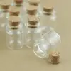 100pcs/Lot 5ml 22*30mm Storage Glass Bottles With Cork Stopper Crafts Jars Mini Transparent Empty Glass Bottles Gift 3