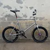 20 Inch Fixed Gear Bike Single Speed Retro Bicycle Fixie Vintage Sliver Frame Mini Vinbicycle With Basket Cycling Accessories ► Photo 3/6