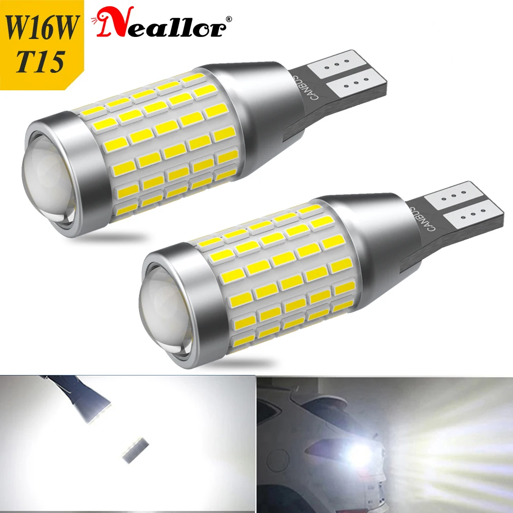 A pack T15 W16W LED Canbus Bulbs Car Reverse Backup Light For Renault Duster Megane 2 3 Logan Clio 4 Captur Scenic No Error T16 |