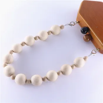 

30 mm chunky wooden beads chain handle
