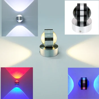 

6W LED Aluminium Wall Light LED Indoor Lighting Light Fixture Wall Lamp For Bedside Living Room Bedroom Wall Lamps