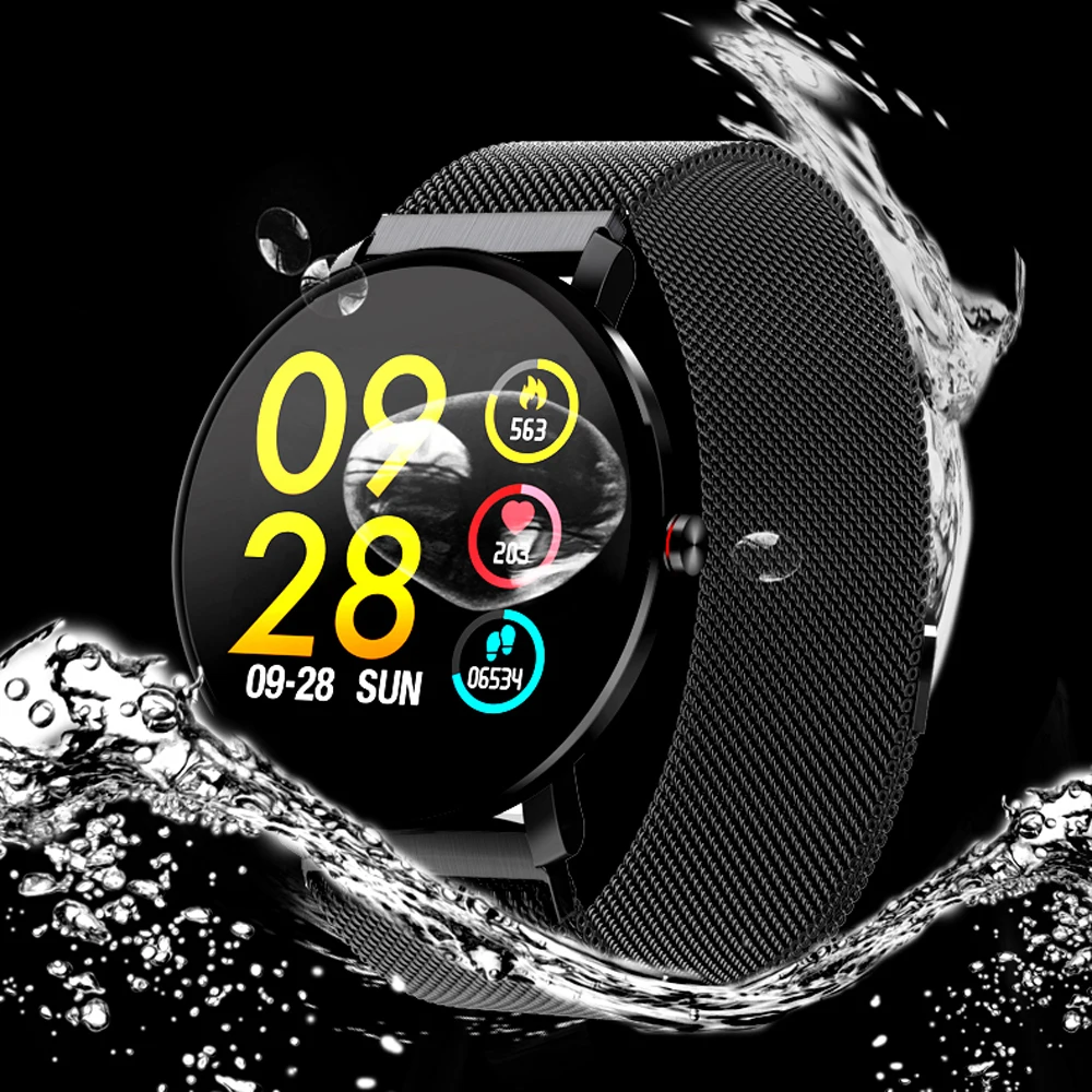 SENBONO K9 спортивные Bluetooth 1,3 дюймов полный сенсорный экран Смарт-часы фитнес-трекер мужские IP68 Водонепроницаемые женские умные часы PK v11 K1