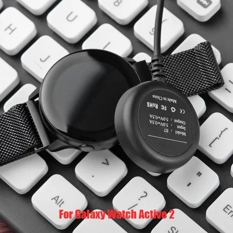 Зарядка через usb кабель Зарядное устройство Мощность адаптер для samsung Galaxy часы активное 2(40 мм 44) smart Watch