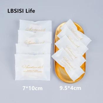 

LBSISI Life Handmade White Cookie Nougat Candy Bag Machine Sealing Bags DIY Package For Party Birthday Wedding Baby Shower