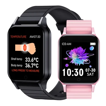 

Timewolf 2020 Smartwatch Body Temperature Measurement Smart Watch Men Blood Pressure Smart Watches For Android Phone Iphone Ios