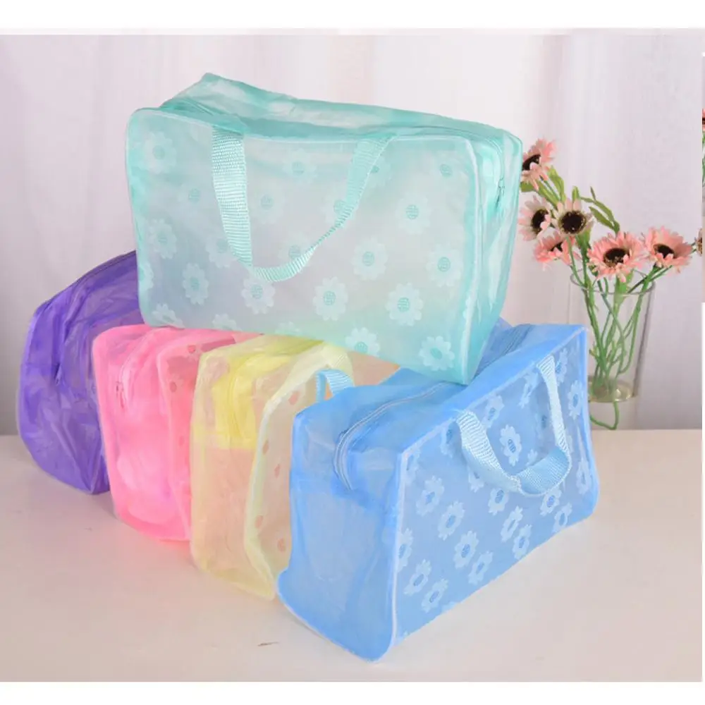 

Fashion Travel Cosmetic Bag For Women Men Make Up PVC Toiletry Bags Transparent Beauty Case Makeup Bag Organizer Wash Bags