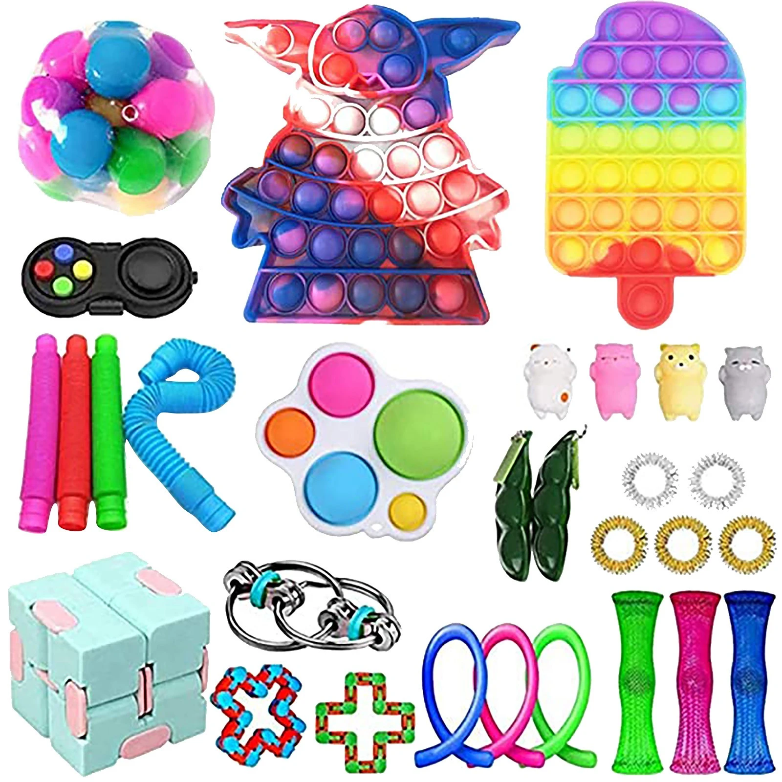 Simple Dimple Fidget Toys Pack Set Mesh 