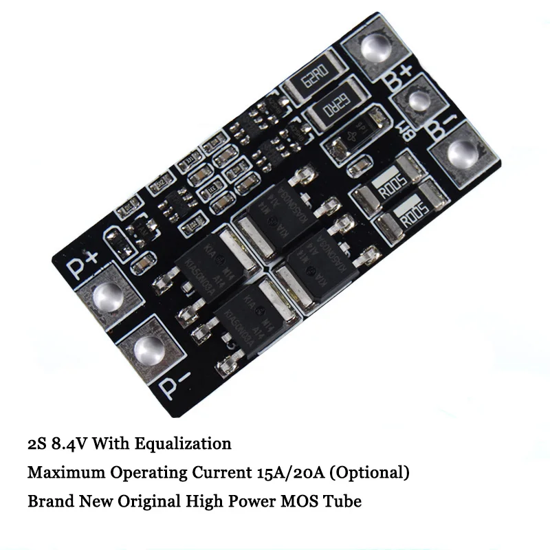 3,7 в 7,4 В 8,4 в 15A 20A BMS 2S 18650 lto литиевая батарея защитная схема эквалайзер плата литий-ионный балансировочный зарядный модуль