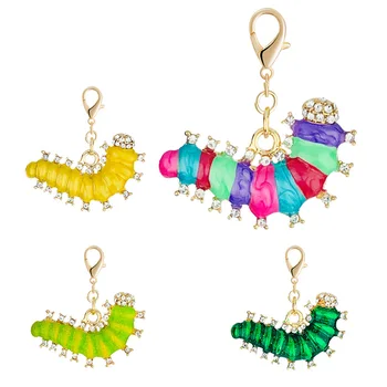 

Hot Sales Alloy Oil Drop Caterpillar Keychain Pendant Portable Metal Small Animal Bag Accessories Hanging Decoration