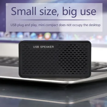 

Music Speaker Mini Simple USB Powered Plug-and-play Portable Loudspeaker Subwoofer For Laptop Computer Phone