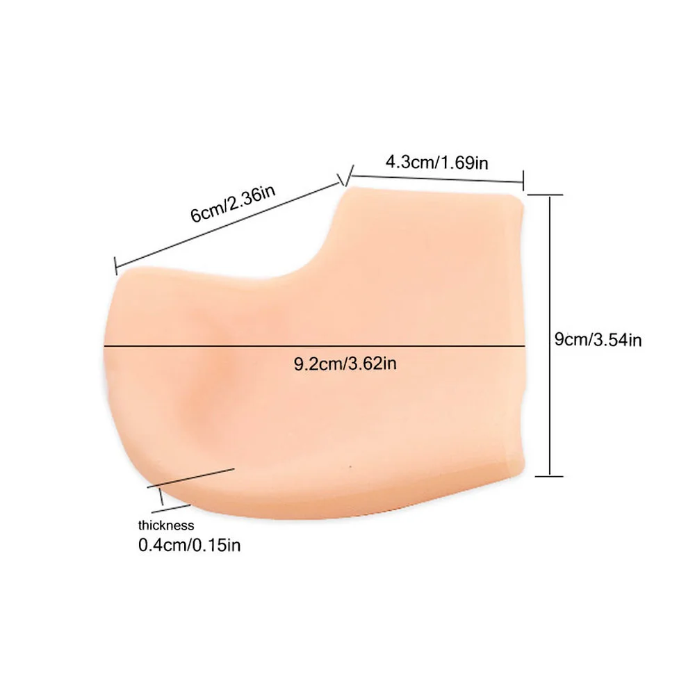 1Pair Plantar Fasciitis Silicone Gel Heel Sleeve Protective Heel Air Support Reduce Pressure, Relief Pain and Cracked