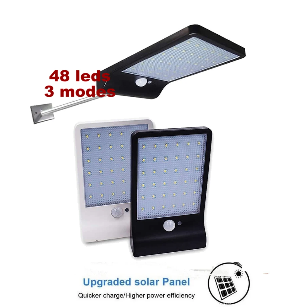 

Solar Lights Outdoor 48 LED Super Bright Solar Lamp 450LM Motion Sensor Security Lights Wireless Waterproof Flexible Wall Lights