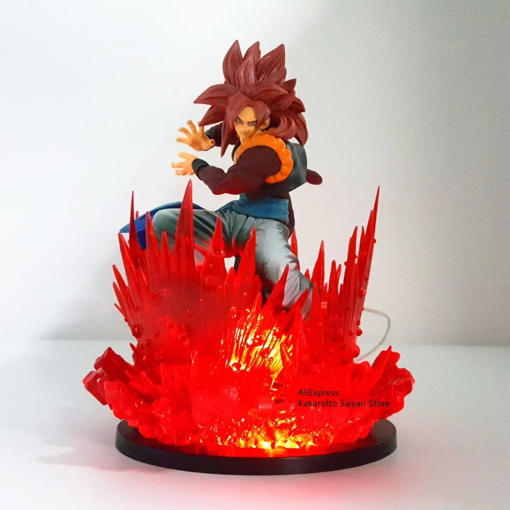 Dragon Ball Z Gogeta Super Saiyan Led power Effect Фигурки игрушки Dragon Ball Супер аниме Kamehameha фигурка DBZ Brinquedos