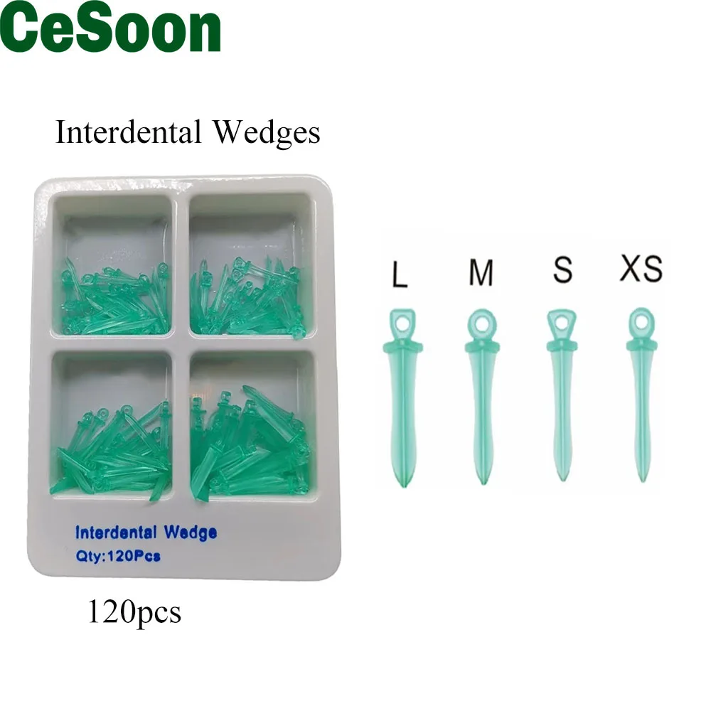 120pcs Dental Interdental Wedges Add On Matrix Autoclavable Matrice